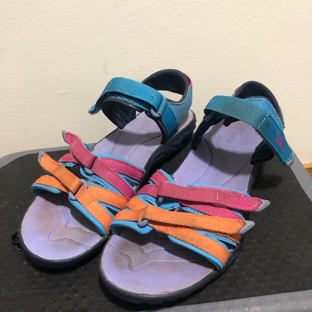 Teva Tirra Wind Multi Strappy Sandals  Women's Shockpad Water Sandals Sz 5